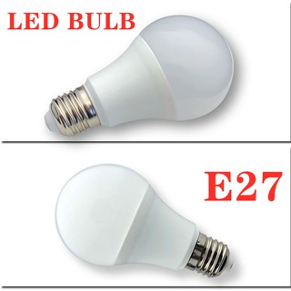 หลอดไฟ LED Bulb  9W 13W 15W ขั้วเกลียว E27แสงขาว6500K แสงวอร์ม 3000K