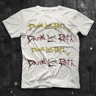 เสื้อยืด พิมพ์ลายวง David Lee Roth สีขาว สําหรับผู้ชาย และผู้หญิง