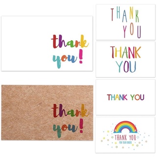 30 แผ่น Thank You Card การ์ดขอบคุณ บัตรขอบคุณ ห่อของขวัญการ์ดขอบคุณ บัตรของขวัญ