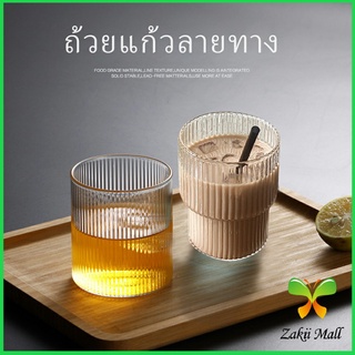 Zakii Mall แก้วไวน์สร้างสรรค์ ถ้วยกาแฟ ถ้วยใสในครัวเรือน สปอตสินค้า glass cup