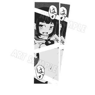 Anime สติกเกอร์ 2 ชิ้น Anime SNA-007 สติกเกอร์ ติดรถ Anime Sticker การ์ตูนญี่ปุ่น สติ๊กเกอร์อนิเมะ Ecchi Sticker