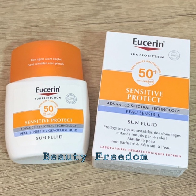 พร้อมส่ง Eucerin Sun Protection Sensitive Protect Fluid Mattifying Face