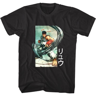 เสื้อยืด พิมพ์ลาย Street Fighter Ryu Fireball Hadoken Karate Capcom สําหรับผู้ชาย