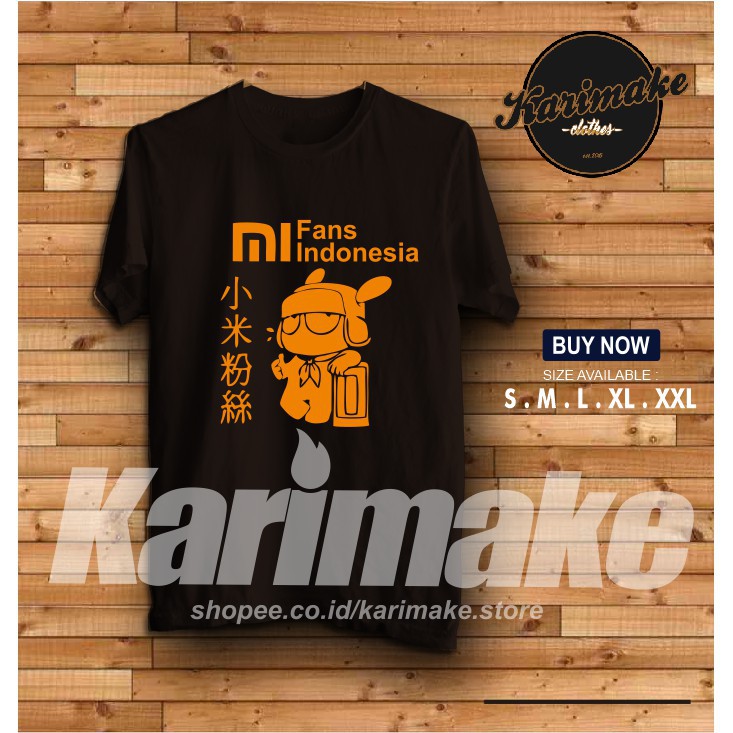 เสื้อยืด Mi Fans Indonesia เสื้อยืดโทรศัพท์มือถือ - - KHEY OLD SHOP
