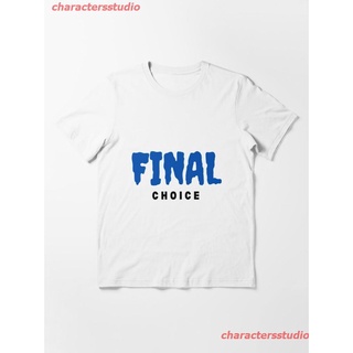 New Final Destination Essential T-Shirt ความตายกำลังมา เสื้อยืด ดพิมพ์ลาย เสื้อยืดผ้าฝ้าย คอกลม ความนิยม เสื้อยืดผู้ชายแ