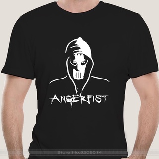 [2022]ผ้าฝ้ายคอกลม เสื้อยืดผ้าฝ้าย 100% พิมพ์ลาย Angerfist Dutch Gabber Music Hardcore Techno แฟชั่น ของขวัญฮาโลวี