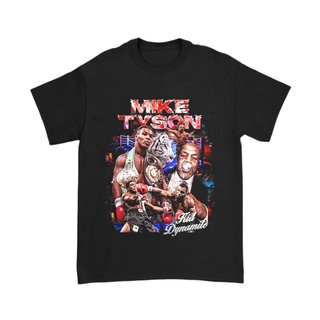 เสื้อยืดผ้าฝ้ายเสื้อยืด ลาย MIKE TYSON สีดํา | ไดนาไมต์ สําหรับเด็ก | เสื้อยืด | เสื้อโอเวอร์ไซซ์ สําหรับผู้ชาย และผู้หญ