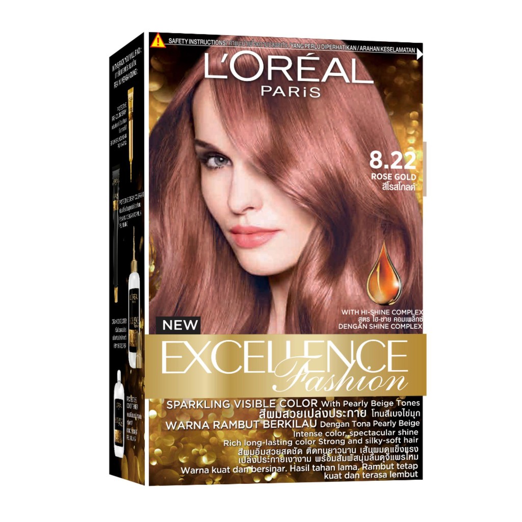 L'OREAL PARIS EXCELLENCE FASHION SPARKLING VISIBLE COLOR WITH HI-SHINE COMPLEX