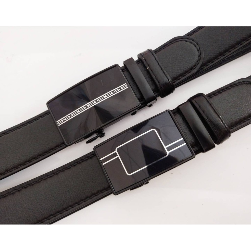 【พร้อมส่ง】 เข็มขัดหนังหัวล็อคอัตโนมัติ **คละลาย**สำหรับผู้ชาย แฟชั่น สไตล์เรียบหรู (สินค้าถ่ายจากงานจริง)