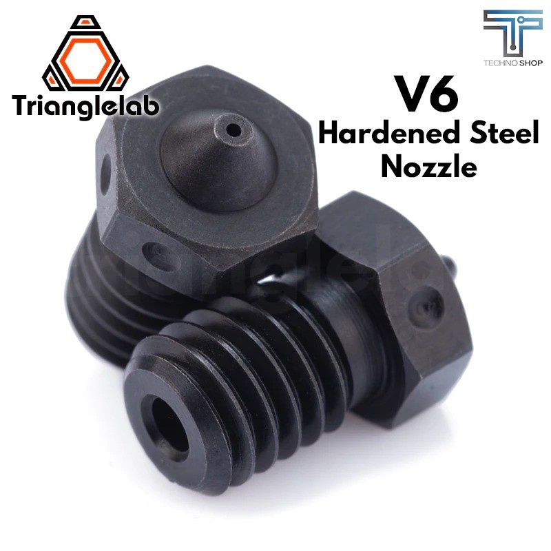 TRIANGLELAB Top Quality A2 Hardened Steel V6 Nozzle For Printing PEI PEEK OR Carbon Fiber Filament