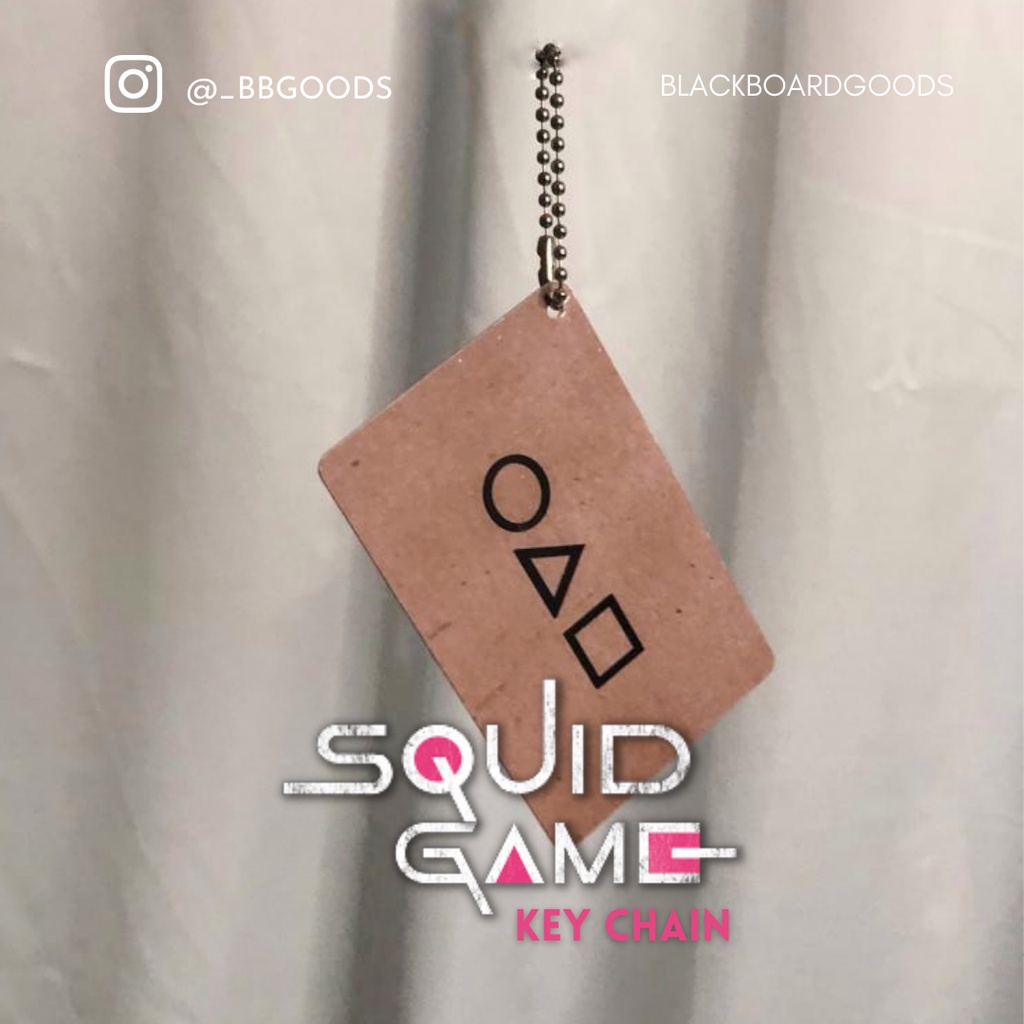 การ์ดเชิญพวงกุญแจ GANTUNGAN Key CHAIN / SQUID GAME