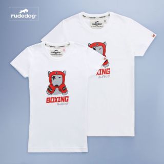 Rudedog เสื้อยืด รุ่น Boxing สีขาว