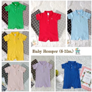 บอดี้สูทคอโปโลขาสั้น Romper พร้อมส่ง