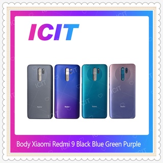 Body Xiaomi Redmi 9 อะไหล่บอดี้ เคสกลางพร้อมฝาหลัง Body Xiaomi Redmi9 อะไหล่มือถือ ICIT-Display