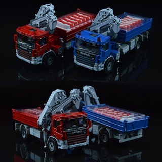 ใหม่ โมเดลรถเครน ขนาด 1:50 Diecast Atego พร้อมรถบรรทุก ของเล่นสําหรับเด็ก