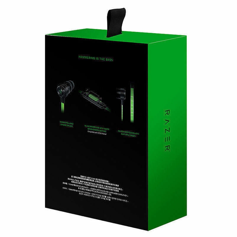 Razer Hammerhead Pro V2 Earphone 3.5mm Wired In Ear Gaming Headset With Mic (หูฟังเกมมิ่ง พร้อมกล่อง)