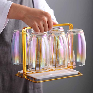 ที่วางแก้วน้ำพร้อมถาดรองน้ำหยด Cup rack for storing water ✅พร้อมส่งทุกสี