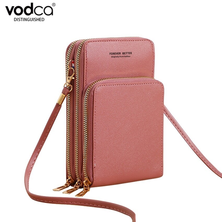 Vodca-กระเป๋าสะพายข้าง สไตล์เกาหลี ใส่มือถือหน้าจอสัมผัส JJ-H008