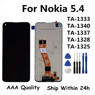 อะไหล่หน้าจอสัมผัส LCD แบบเปลี่ยน สําหรับ Nokia 5.4 TA-1333 TA-1340 TA-1337