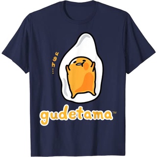 เสื้อยืดผ้าฝ้ายพรีเมี่ยม เสื้อยืด พิมพ์ลาย Gudetama Character ด้านหน้า และด้านหลัง