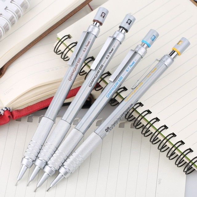 ดินสอกด pentel graphgear500 0.3/0.5/0.7/0.9 มม.