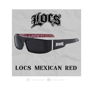 แว่นตา Locs Mexican Red  ( ล็อคส์ เม็กซิกัน ลายด้านในสีแดง )