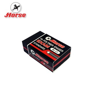 HORSE ตราม้า ยางลบดินสอก้อนดำ Hi-Polymer H-11 1x48ก้อน/กล่อง