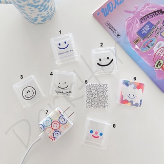 เคสอะแดปเตอร์ชาร์จ for iphone 18W 20W ลายหน้ายิ้มน่ารัก