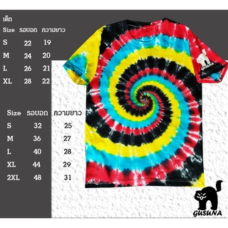 มัดย้อม Tie Dye T-shirt by Gusuna 032