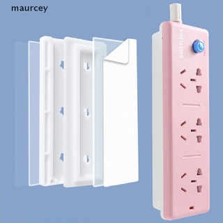 maurcey Cable Organizer Seamless Punch Plug Sticker Holder Wall Fixer Power Strip Holder MC