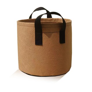 Smart Pot กระถางผ้า สีน้ำตาล 3/5/7/10 แกลลอน ถุงปลูกต้นไม้แบบผ้า Fabric Pot Grow Bag smartpot Brown Color