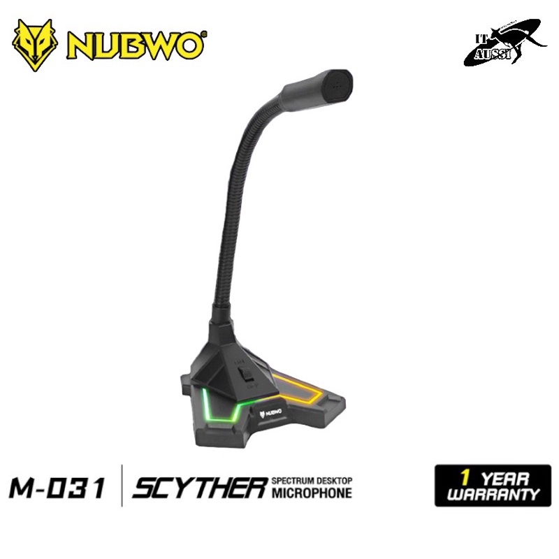 Nubwo NUB-M31 Microphone SCYTHER ไมค์ตั้งโต๊ะ แบบ USB
