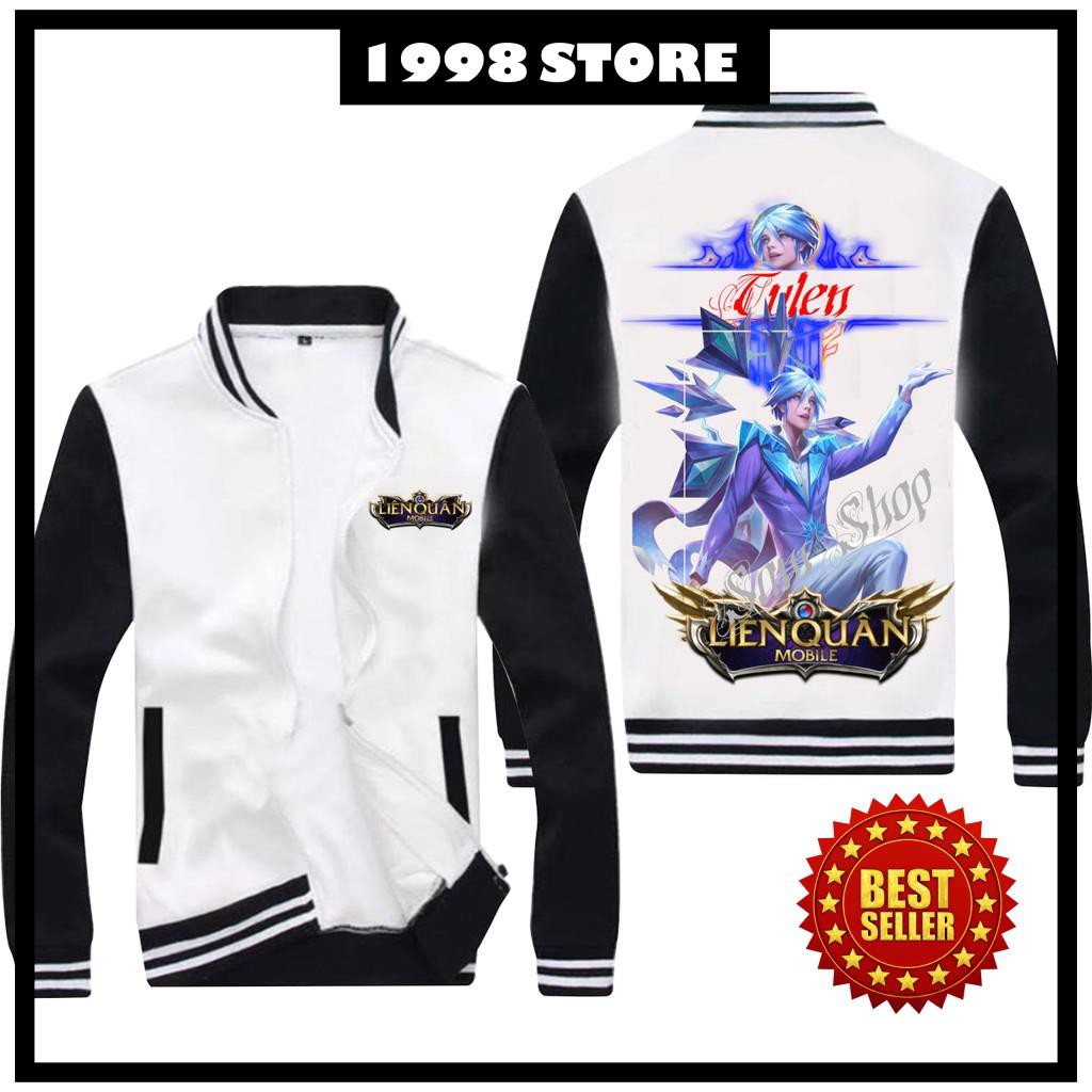 Lien Quan Mobile Tulen เสื้อแจ็คเก็ตแขนสีดําหิมะ