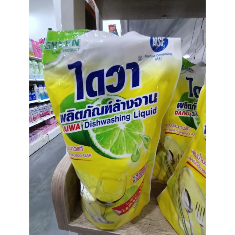 ไดวา น้ำยาล้างจานสูตรอนามัย 500 มล. แบบถุงเติม