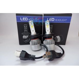 ขั่วH4ไฟหน้ารถยนต์ LED S2 แสงสีขาว 6500K ประกัน 90วัน ราคา1คู่