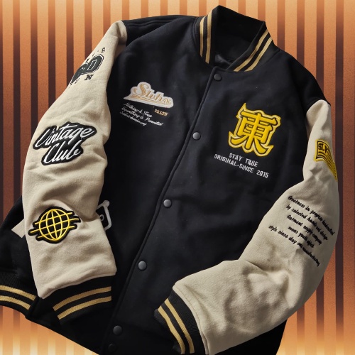 (EMBROADCAST) Distro Baseball ปัก Varsity Jacket สําหรับผู้ชายและผู้หญิง - Vintage Baseball Varsity 