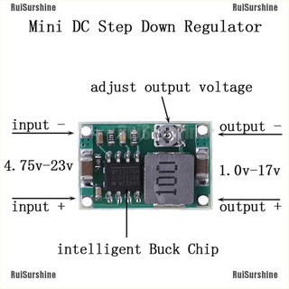 Ruisurshine อุปกรณ์ควบคุมแรงดันไฟฟ้า Dc - Dc Step Down Regulator 5v - 23 V To 3 3 V 6V 9v