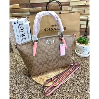 COACH  F28989 KELSEY IN SIGNATURE CANVAS SHOULDER BAG