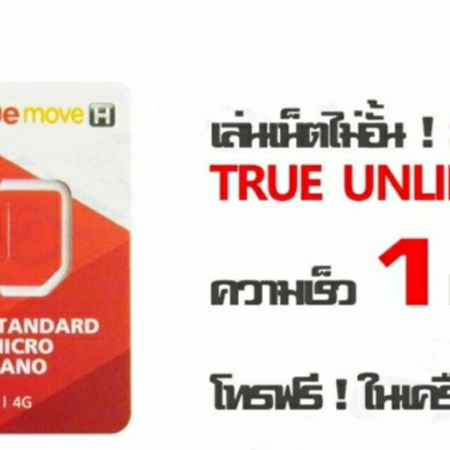 sim ลูกเทพ True 20 เดือน 4 G ไม่ต้องเติมเงิน