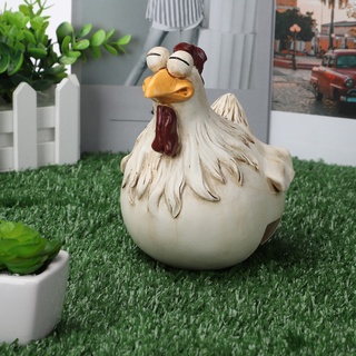 [พร้อมส่ง] รูปปั้นไก่เรซิ่น สําหรับตกแต่งสวน บันได ลานบ้าน