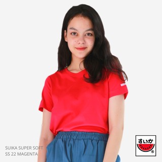 แตงโม (SUIKA) - เสื้อยืดคอกลม SUPERSOFT สี SS22 MAGENTA