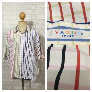 เสื้อเชิ้ตแขนสั้น มือสอง   Brand : VAGIIE SPORT