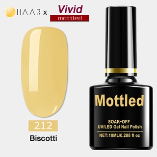 ยาทาเล็บ เจล Gel Nail Polish HAAR x Mottled Vivid Tone โทน วิวิด ชีวิตชีวา สดใส สี ม่วง ชมพู แดง ส้ม เหลือง เขียว จัด