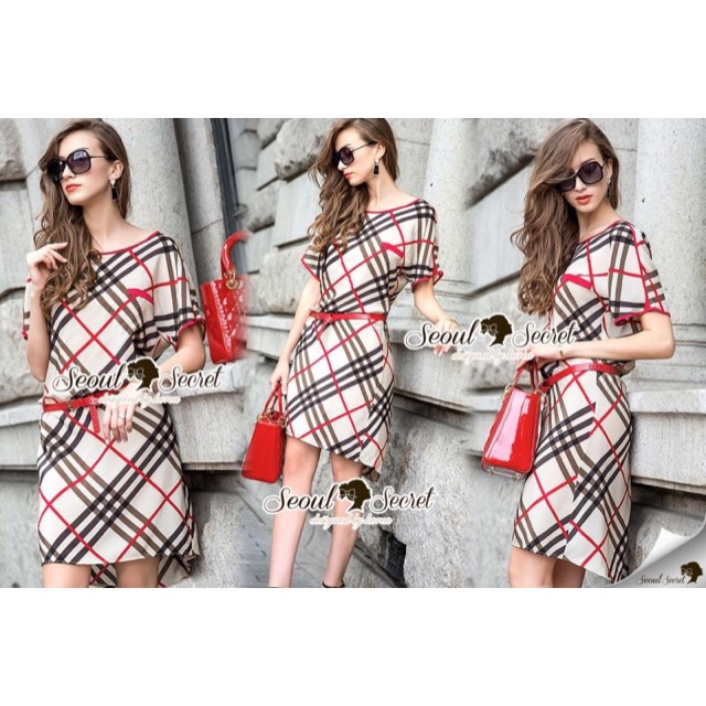 Seoul Secret Say's... Burberry Red Ribbon Dress