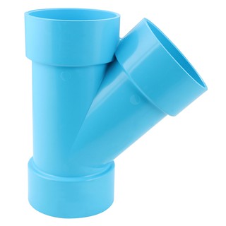 ท่อประปา ข้อต่อ ท่อน้ำ ท่อPVC สามทางวาย-บาง SCG 4 นิ้ว สีฟ้า FAUCET WYE PVC SOCKET SCG 4" LITE BLUE