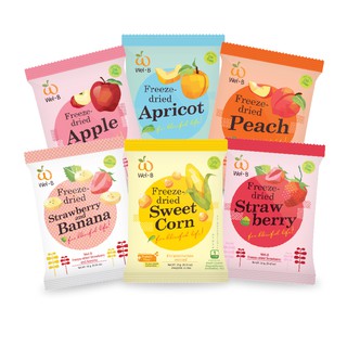 Wel-B Freeze-dried Mixed Fruit 12-16g (ผลไม้รวมกรอบคละรส 12-16 กรัม รสละ 1 ซอง &gt; รวม 6 ซอง)