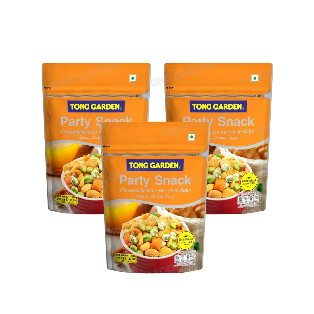 Tonggarden ถั่วอบผสมแป้งกรอบ 180 กรัม (แบบแพ็ค)