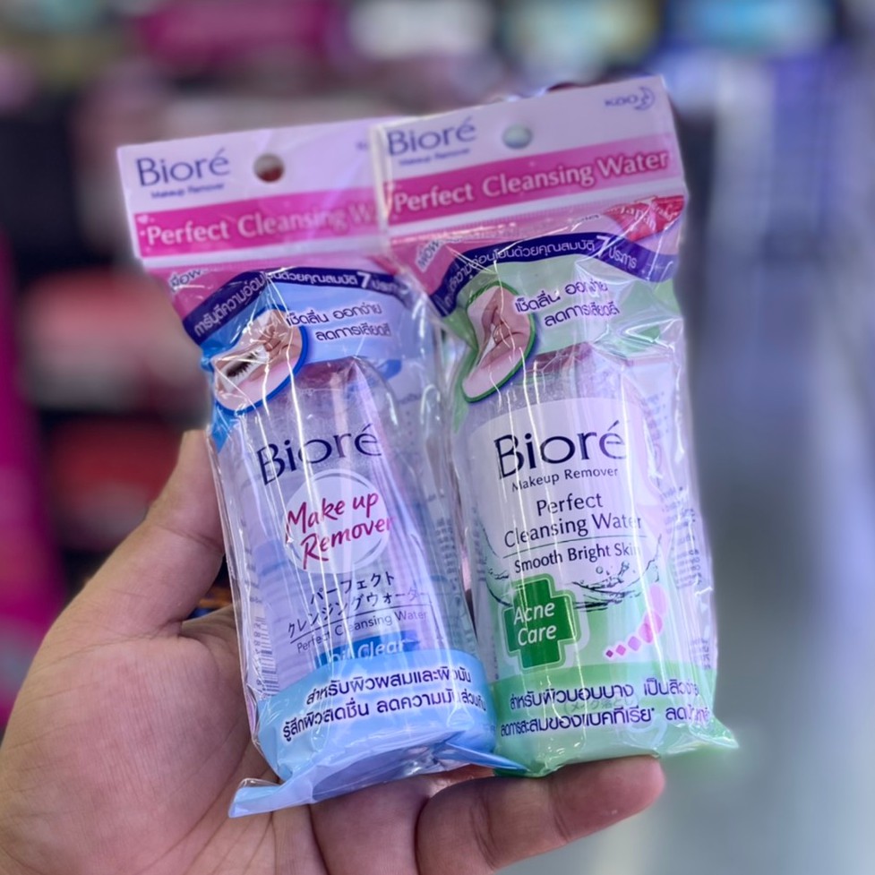 BIORE Perfect Cleansing Water (90 ml) บิโอเร เพอร์เฟค คลีนซิ่ง วอเตอร์ มี 2 สูตร
