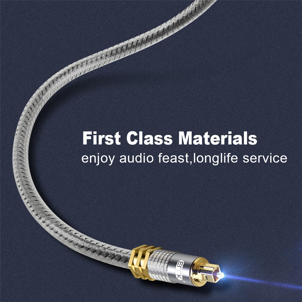 Top Grade Spdif Optical cable Gold Connector Digital Fiber Optical Toslink Audio cable OD8.0mm 1m 1.5m 2m 3m 5m