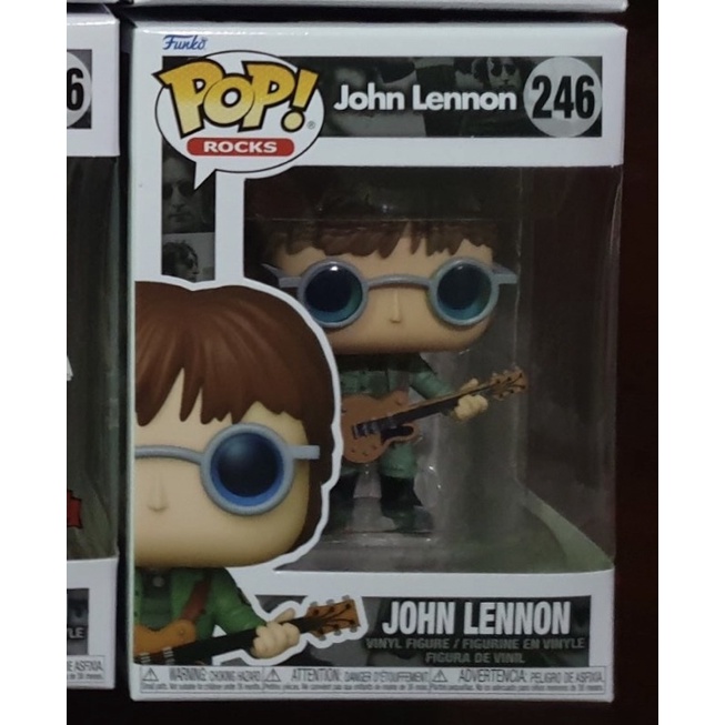 POP! Funko Rocks วงดนตรี John Lennon The Beatles ของแท้ 100% มือหนึ่ง